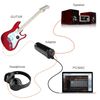 Black Guitar Effects Interface Compatible for iOS,Guitar Effects Interface Converter Link - Multimedia Guitar Playing Anytime, Anywhere，Recording and Computer