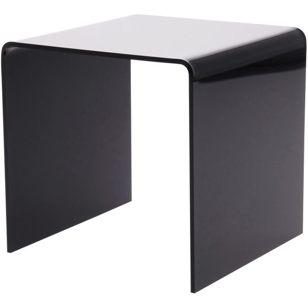 Plymor Black Acrylic Square Display Riser, 5" H x 5" W x 5" D (1/8" Thick)