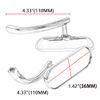 Motorcycle Mini Oval Mirrors Black For Harley Touring Road Glide Softail Custom