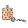 Autumn Fall Trees Pattern Stainless Steel 1oz Mini Flask Key Chain