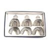6 Pedo Dental Impression Tray Set peforated Instruments