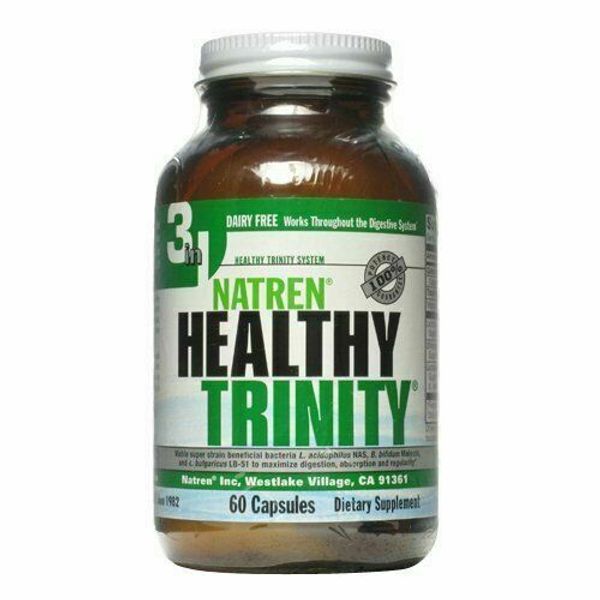 Natren Healthy Trinity Probiotic (60 Capsules) - ICE PACK PRIORITY MAIL