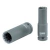 KS TOOLS 515.0946 1/2" Bi hex impact socket, long, 14mm