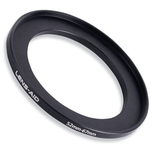 Lens-Aid Step Up Ring 49-52 mm for Camera Lens: Metal Filter Adapter for ND, UV, Polarising Filter etc. Adapter Ring Compatible with Sony Canon Nikon Fujifilm Olympus Pentax Leica Sigma Tamron