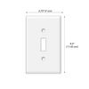 WIRESTER Single Gang Toggle Light Switch Plate/Wall Plate Cover - Solid Favorite Red, 2 Piece Set