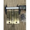 Solid Brass Door Hinge Ball Bearing 3.5" x 3.5" with Ball Head (Antique Bronze)