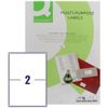 Q-Connect Multipurpose Labels 199.6x143.5mm 2 Per Sheet White (200 Pack) KF26056
