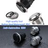 Langir 19mm Latching Push Button Switch 12V DC Waterproof On Off Switch with LED & Pre-Wired Harness 1NO1NC Self-Locking(Black Shell/Blue Light)