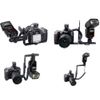 Nicna Universal Adjustable Double L-shaped Bracket Holder Mount for Camera & Speedlite Flash