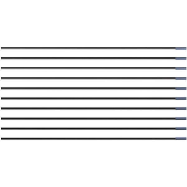 TEN-HIGH TIG Tungsten Electrodes, Cerium 2%, WC20(Grey) Cerium Tungsten Electrode for TIG Welding, 2.4mm x150mm 10pcs Pack.