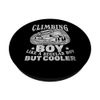 Climber Boy Climbing Bouldering Mountain Climbing Boy PopSockets Swappable PopGrip