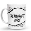 Makoroni - Cream Draft Horse 15 oz Ceramic Large Coffee Mug/Cup Design#5