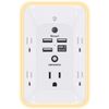 Outlet Extender with Night Light,  Multi Plug Outlet, USB Wall Charger Surge Pro