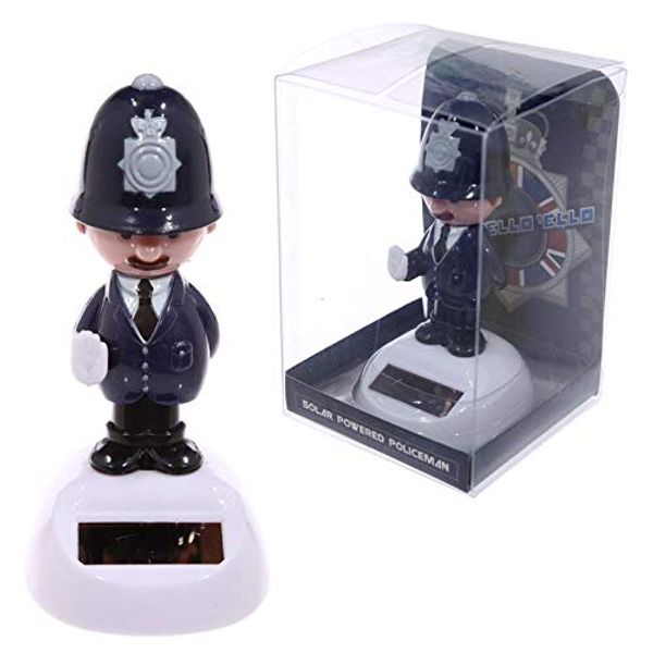 GIFT BRIT Solar Powered Pal, Fun Policeman Animated Toy Car Decor Kids Girl Toys Gift for Office Car Ornament Decoration, Height 10.5cm Width 5cm Depth 5.5cm