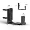 ETIASQSA Adjustable Roller Floor Guide for Sliding Door, Wall/Door Guide Bottom, Black
