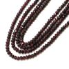 Natural Stone Beads 1 Strands Garnet Button Cut 3 X 5 mm