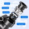 Innfeeltech 20 Pcs 6mm Black Elbow Push to Connect Pneumatic Fitting Quick Release Pneumatic Connectors