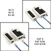 Universal Network Cable Tester Tool, BNC, RJ45, RJ11 (3-in-1) Multi-Tester White