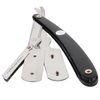 Parker SRB Straight Edge Disposable Blade Professional Barber Straight Edge Razor with Stainless Steel Blade Arm, 5 Parker Premium Professional Blades Included
