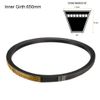 sourcing map B-26 V-Belts 26" Inner Length, B-Section Rubber Drive Belt