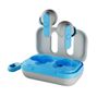 Skullcandy Dime XT 2 True Wireless Earbuds. Waterproof, Tile Locator (Grey/Blue)