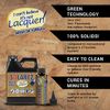 I Can’t Believe It’s Not Lacquer ~ Brush ON Formula (Pint) ~ Clear, UV Cure, eco-Friendly, Non-Yellowing, Perfect Sanding ~ Woodworking, Cabinetry, Furniture, Guitars, Pool/Spa, Kitchen, Hobby