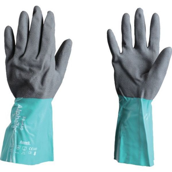 Trusco Nakayama Ansell Chemical Resistant Gloves, Alpha-Tech 58-430 XL Size 5843010