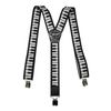 Olata Y-Shape Braces/Suspenders with Musical Patterns - 3.5cm. Piano Keys