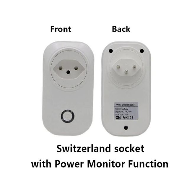 1x WiFi Smart Plug Switch Wall Outlet Socket Light Alexa Google Home Work  Remote