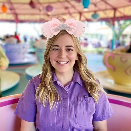 Trnerm Crown Mouse Ears Headband for Women Girls Princess Mouse Ears Pink Mouse Ears Princess Headband