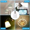 PATIKIL E12 to E26/E27 Light Socket Adapter, 3pcs Lamp Holder Convert Screw Base Converter for Halogen CFL Light Bulb, White