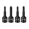 4pcs Bit Socket, 3/8 Inch Cross Screwdriver Bit for IMPACT Drive Socket Adapter Head PH1 PH2 PH3 PH4
