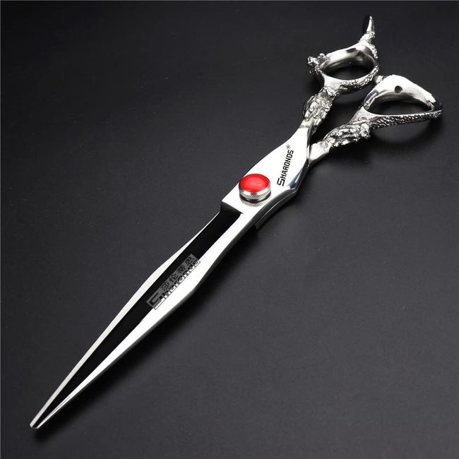 7" 7.5" 8" Professional Hairdressing Scissors Barber Salon Hair Cutting Dragon Shears (Large) (7.5 inch dragon scissors)