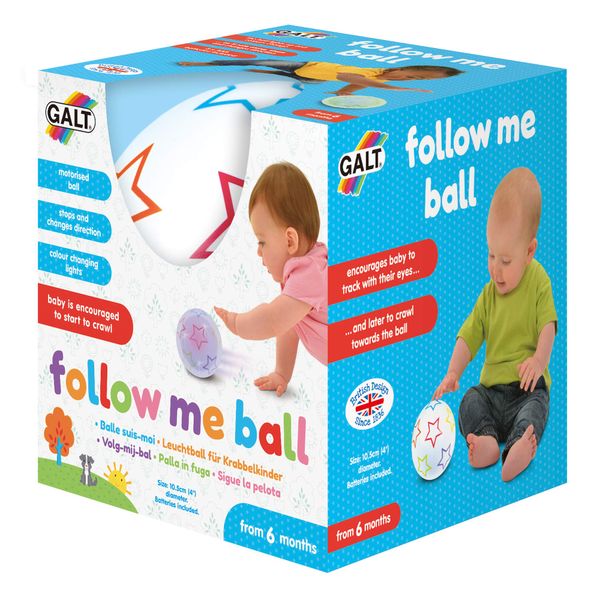 Galt Toys, Follow Me Ball, Baby Sensory Toys, Ages 6 Months Plus