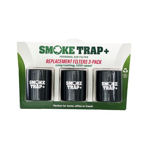 ECO Replacement Filter Cartridges For Smoke Trap + | Triple Replacement Filters - Zero Plastic Waste Replacement Filters - Maximum Air Flow While Exhaling - Long Lasting 500+ Exhales (3)…