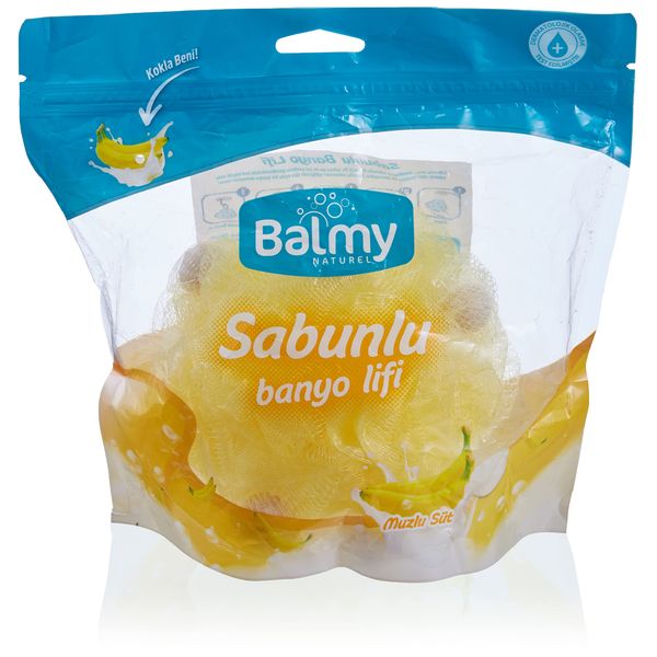 Balmy Naturel Sabunlu Banyo Lifi Muzlu Süt