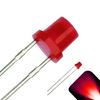 3mm Diffused Flat Top Wide Angle Red LED - Wide Angle (Pack of 10)