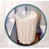 Dependable Industries Fabric Sink Skirt Diamond Stitch White