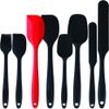 8PCS Heat Resistant Food Grade Silicone Spatulas Set Kitchen Cooking Baking Tool