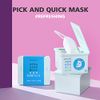 DEWYTREE Hyaluronic Acid Moisturizing Mask Sheet for Perfect Makeup, Dispenser Type Refreshing Aqua Mask 30 Sheet - Pick and Quick, Enriched with Amino Acids for Hydrating and Removing Dead Skin Cells
