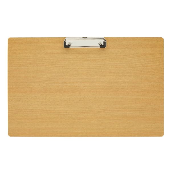 Juvale Extra Large Wooden Clipboard 11x17.3 - Wood Horizontal Lap Board with Clip for Drawing Sketch, 3mm Thick