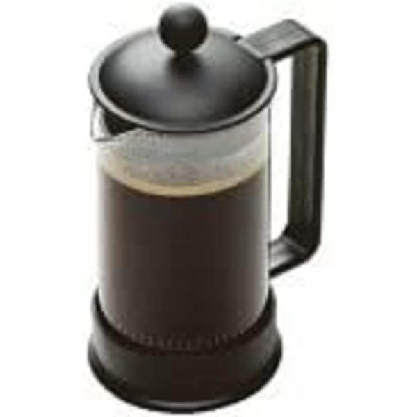 BODUM 1543-01US Brazil 3 Cup French Press Coffee Maker, Black, 0.35 l, 12 oz