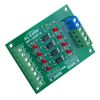 4 Bit Optocoupler Isolator Module,PLC Signal Level Voltage Converter Board Module (3.3V to 24V)