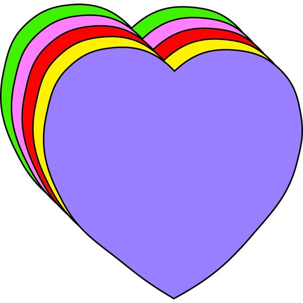 Heart Small Assortedカラークリエイティブcut-outs