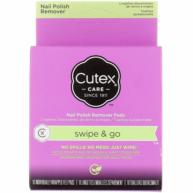 Generic Cutex Swipe and Go Nail Polish Remover Pads (Pack of 2)