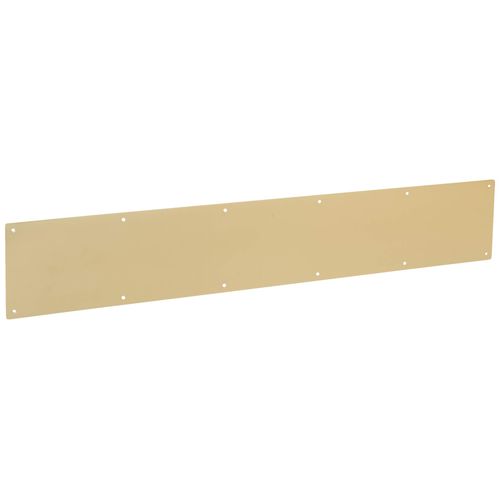 Ives by Schlage 6X34 Schlage C8400B3 Kick Plate, 34 in L X 6 in W, for Use with Exterior Or Interior Door Surface