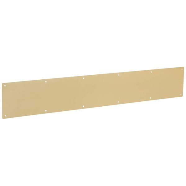 Ives by Schlage 6X34 Schlage C8400B3 Kick Plate, 34 in L X 6 in W, for Use with Exterior Or Interior Door Surface