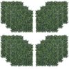 12PCS Artificial Grass Privacy Hedge Screen Garden Home Backdrop Decor Green Wal