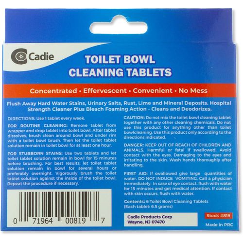 Toilet Bowl Cleaning Tablets - Automatic Drop-in Bleach 12 Blocks that Cleanse Bathroom at Home & Commercial | Removes Stubborn Stains, Rust, Lime, Mineral Deposits - 2 Pack