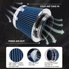 BLUE 3"/3.5"/4" High Flow Inlet Dry Air Filter Cold Air Intake Cone Replacement